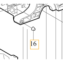 VOLVO kołek pin centrujący blok silnika OE 1256394