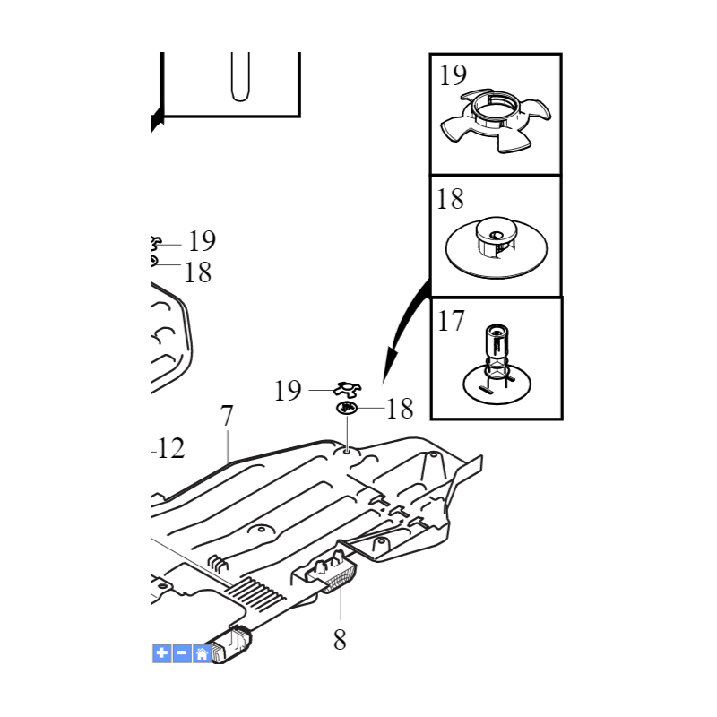 VOLVO XC60 II spinka osłony podwozia kpl OE