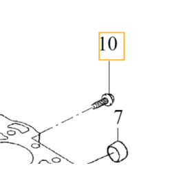 VOLVO oryginalna śruba bloku silnika 1.6, 1.8, 2.0 16V M10x14.5 OE 999312