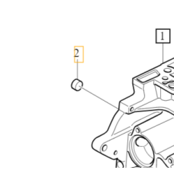 VOLVO zaślepka brok bloku silnika 1.6D OE 30640633