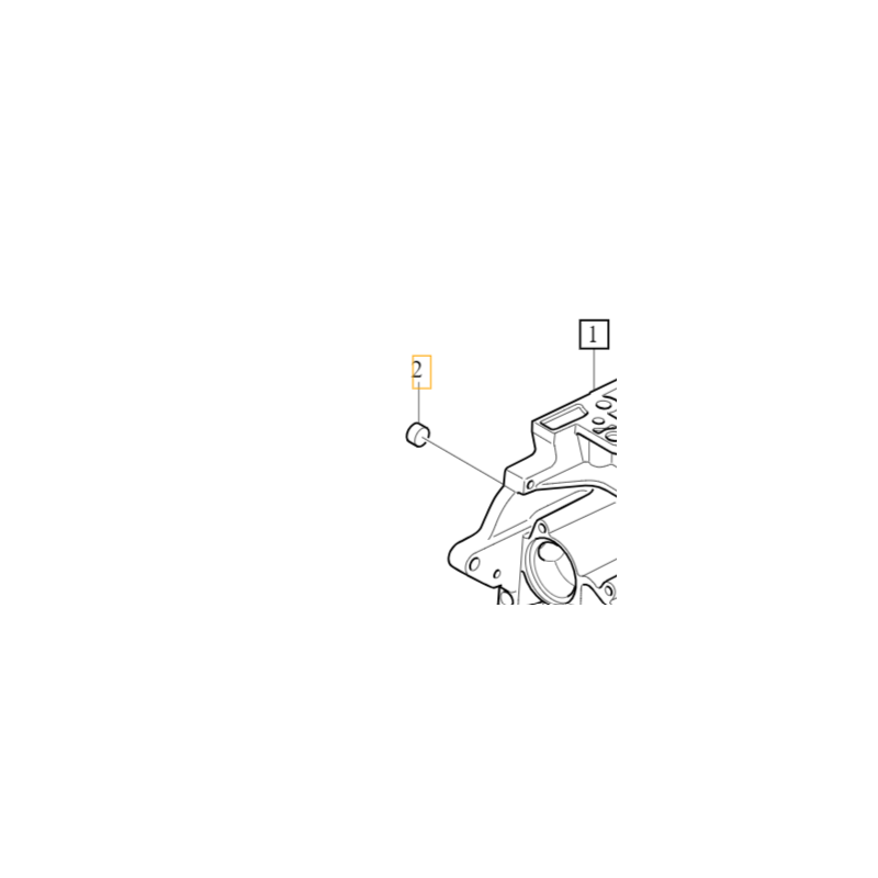 VOLVO zaślepka brok bloku...