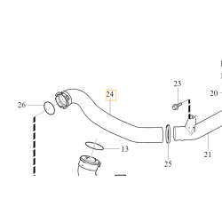 VOLVO V40 V40CC prawa rura intercoolera 1,5T 2,0D