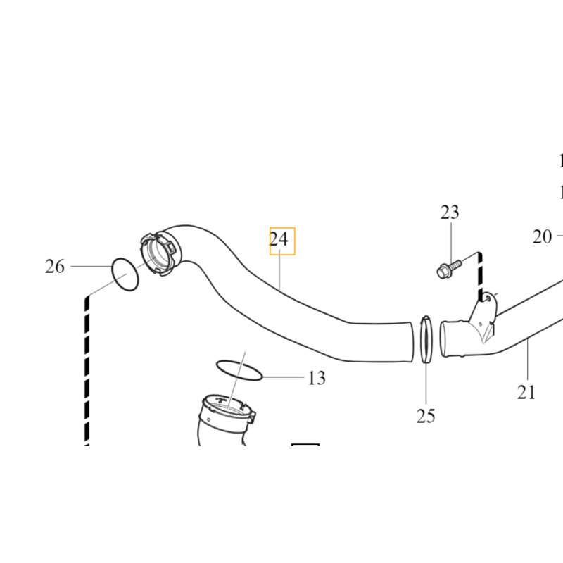 VOLVO V40 V40CC prawa rura...