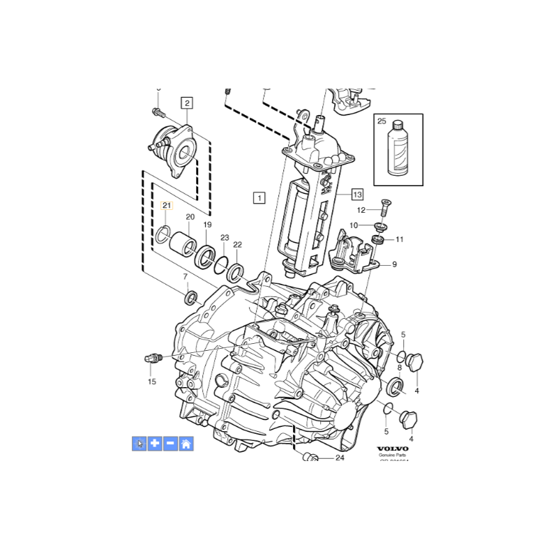 VOLVO V70 III S80 II pierścień zabezpieczający tuleje AWD