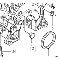 VOLVO zaślepka brok bloku silnika 2.0D OE 30725194
