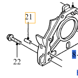 VOLVO kołek pin centrujący korpus wału 2.0D OE 30711287