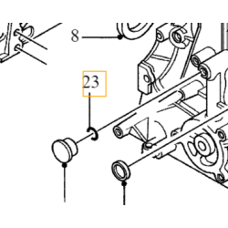 VOLVO oryginalna podkładka zaślepki bloku silnika 2.0D OE 8653815