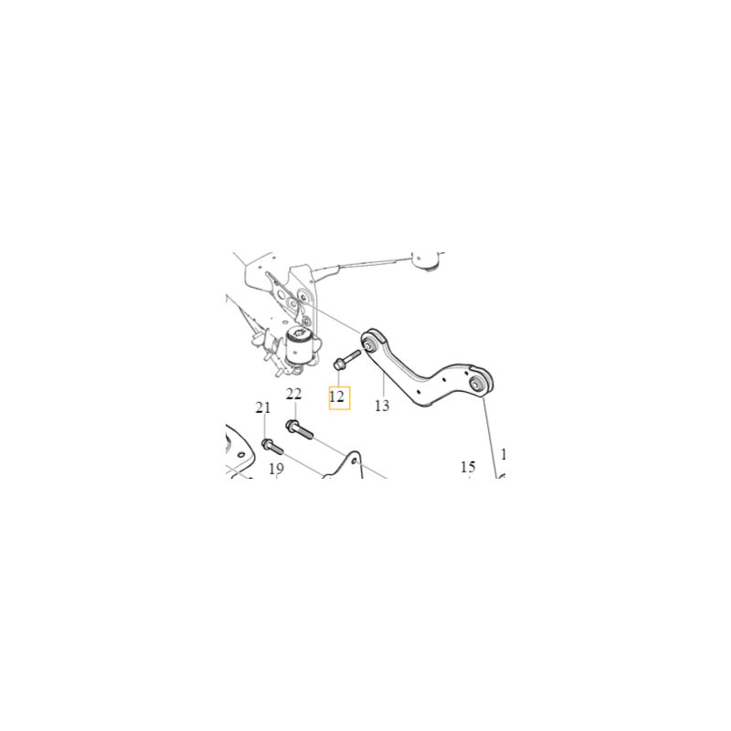 VOLVO C40 XC40 śruba wahacza tył M12x70 OE