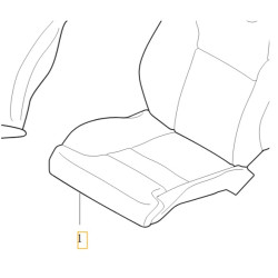 VOLVO XC90 II poszycie siedzisko tapicerka fotel kierowcy