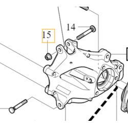 VOLVO C40 XC40 nakretka śruby wahacza tył M12x15.3 OE