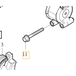 VOLVO C30 S40 V50 śruba alternatora napinacza M8x70x74 OE
