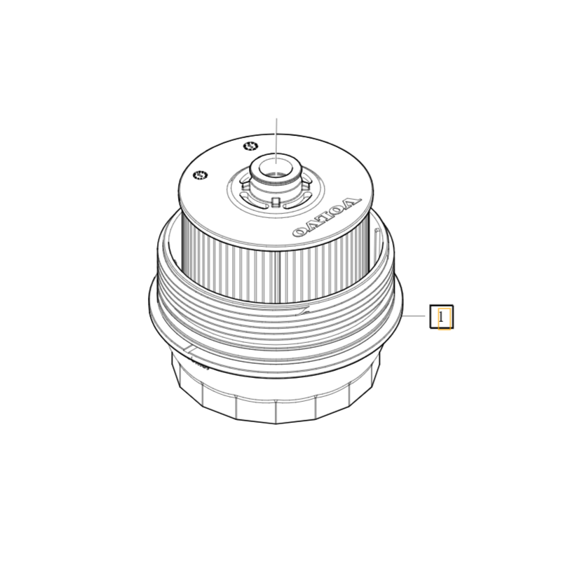 VOLVO XC40 oryginalna kompletna obudowa nakretka filtra oleju 1.5T OE