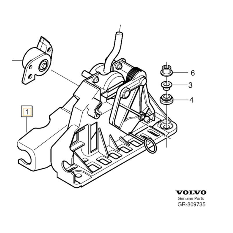 VOLVO S80 XC60 wybierak...