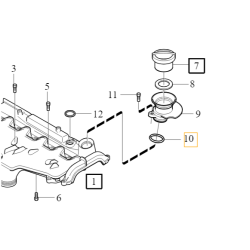VOLVO S80 V70 XC60 o ring podstawy wlewu oleju OE