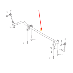 VOLVO V90 Przedni drążek stabilizator przód 31658609 OE