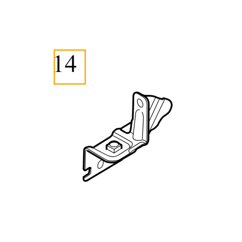 VOLVO C40 XC40 wspornik karoseryjny lewy błotnik OE