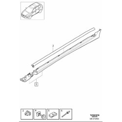 VOLVO XC60 lewa nakładka progowa listwa lewy próg kpl