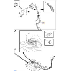 VOLVO C30 C70 V40 S40 V50 przewód paliwowy zasilający 1.6D, 2.0D OE