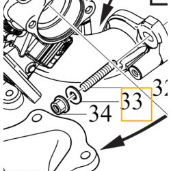 VOLVO oryginalna podkładka śruby turbo 8,4x18x5 OE 986577