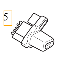 VOLVO V60 V60CC lewy uchwyt rolety bagażnika OE