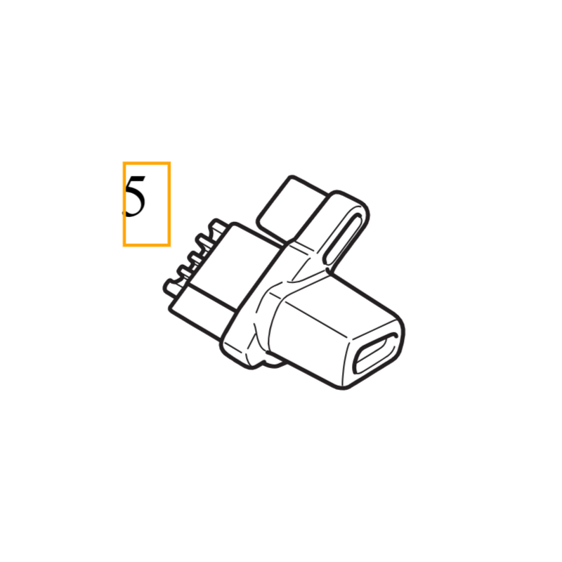 VOLVO V60 V60CC lewy uchwyt rolety bagażnika OE