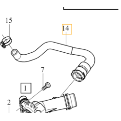 VOLVO V40 S40 V50 S60 V60 S80 V70 XC60 XC70 przewód wodny termostatu OE