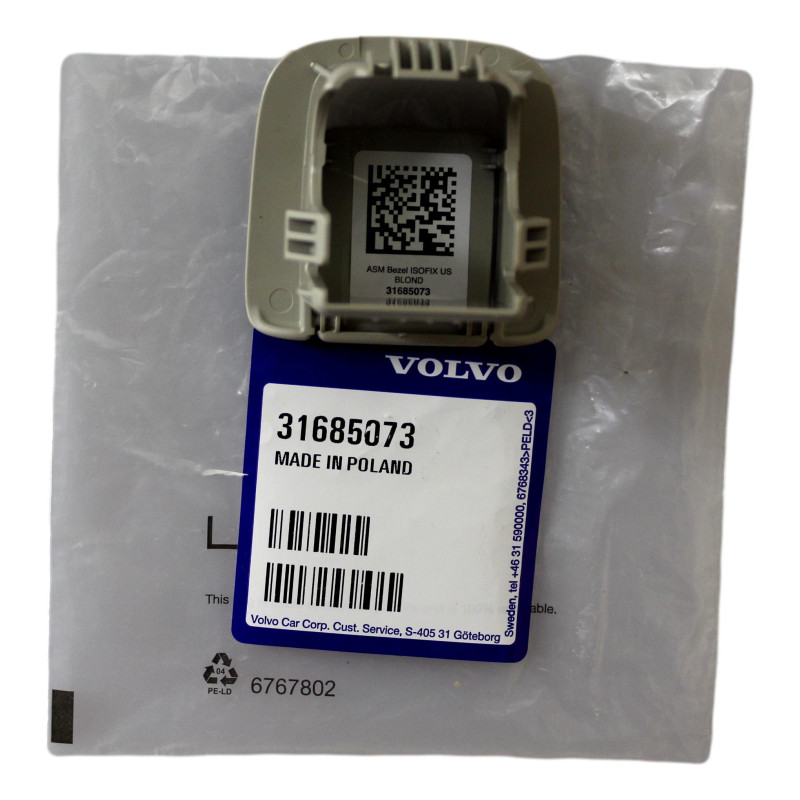 VOLVO XC60 V90 V60 S90 S60 XC40 Gniazdo isofix siedziska kanapy 31685073 OE