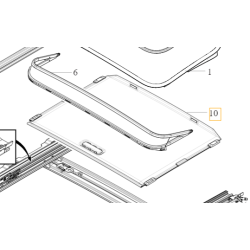 VOLVO S90 II osłona roleta szyberdachu panoramy OE