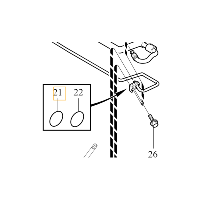 VOLVO S60 V60 S80 V70 XC60 XC70 uszczelka oring przekładni wspomagania OE