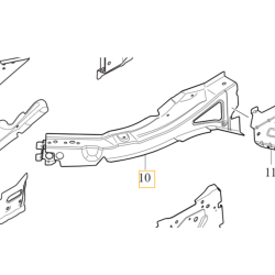 VOLVO XC60 Fartuch poszycie prawej podłużnicy 31463421 OE