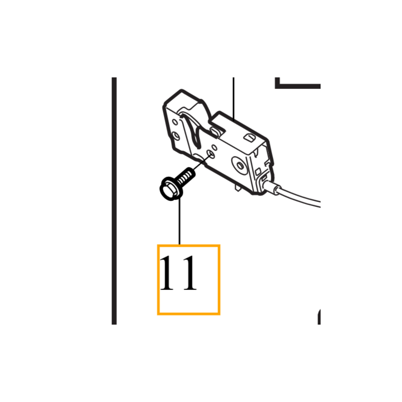 VOLVO S60 V60 S90 V90 XC60 XC90 II śruba zamka maski M6x27 OE