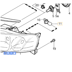 VOLVO Żarówka kierunkowskazu 989790 OE