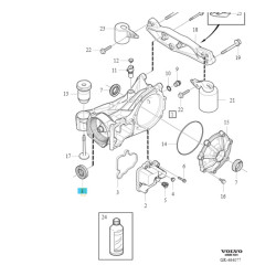 VOLVO V60 V90 XC60 XC40 XC90 uszczelniacz tylnego mostu OE