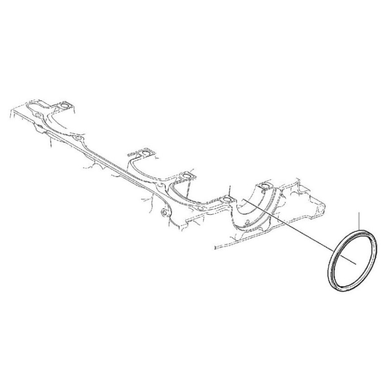 VOLVO XC40 XC60 V90 V90 simmering uszczelniacz wału tył OE