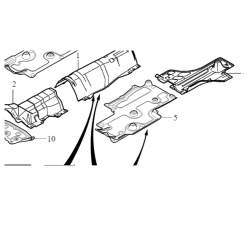 VOLVO S60 V60 osłona podwozia przednia lewa OE