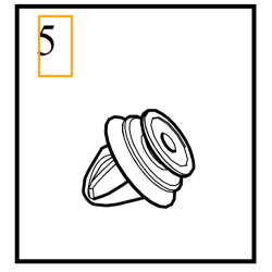 VOLVO C40 XC40 V60CC spinka klips listwy poszerzenia błotnika OE