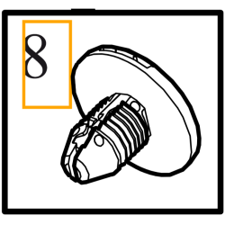 VOLVO V60CC XC60 XC90 II spinka klips mocowanie spoilera uchwytu OE