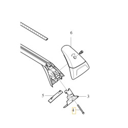 VOLVO C30 V40 S60 V60 S90 śruba bagażnika dachowego OE
