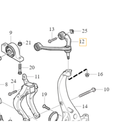 VOLVO S60 III V60 II lewy górny wahacz przód OE