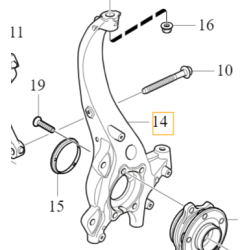 VOLVO S60 III V60 II prawa zwrotnica zawieszenia przód OE
