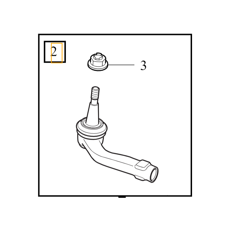 VOLVO S60 III V60 II prawa końcówka drążka kierowniczego OE