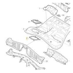 VOLVO S60 V60 V90 S90 XC60 XC90 wspornik mocowania pompy paliwa OE