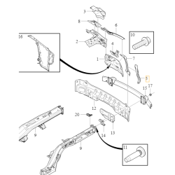 VOLVO XC90 II wzmocnienie lampy tył lewy OE