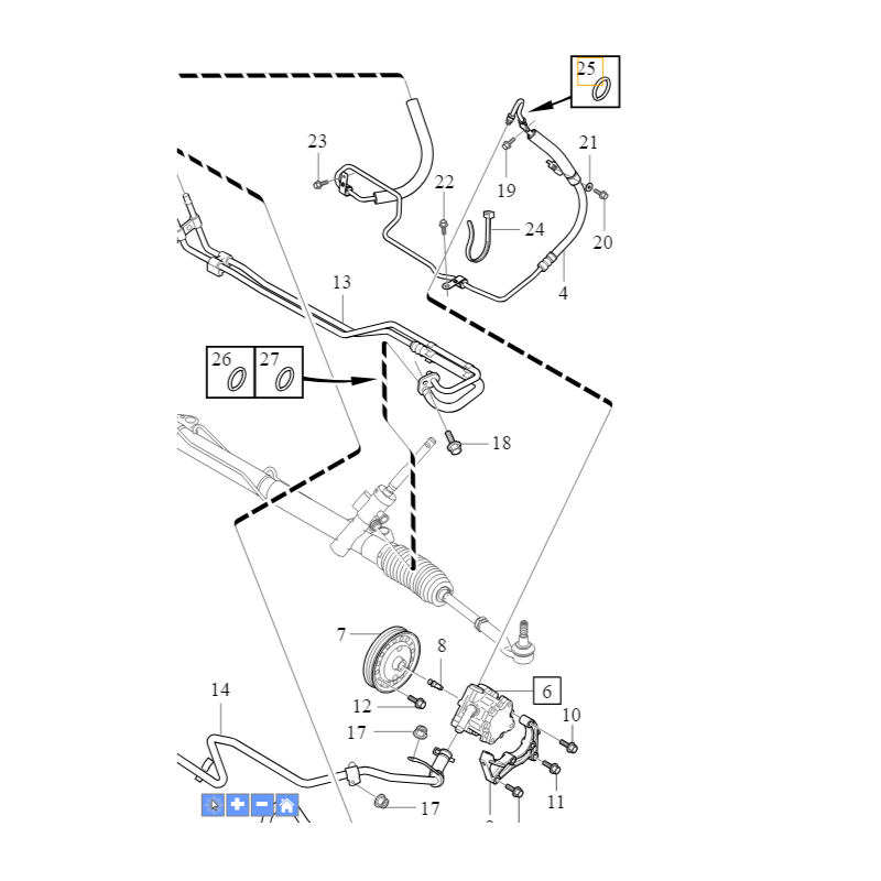 VOLVO S80 XC70 V70 oring...