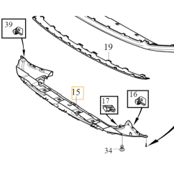 VOLVO C40 XC40 Recharge plyta osłona pod zderzak chlodnice OE