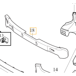 VOLVO C40 XC40 wzmocnienie absorber zderzaka przód OE