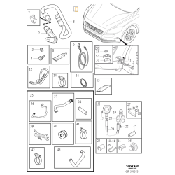 VOLVO V40 V40CC zestaw elektryczna nagrzewnica silnika D2 webasto OE
