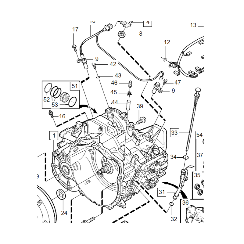 VOLVO V70 S60 korek wlew oleju skrzynia automat OE 1233066