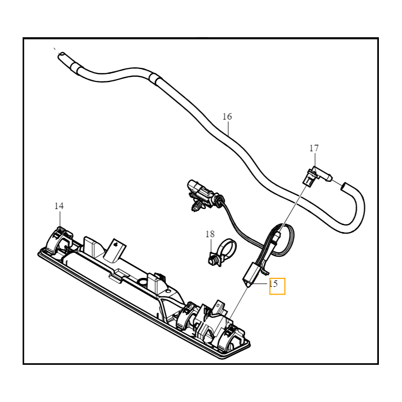 VOLVO V60 V90 XC60 XC90 II zestaw dysza spryskiwacz kamery tył OE 32390891