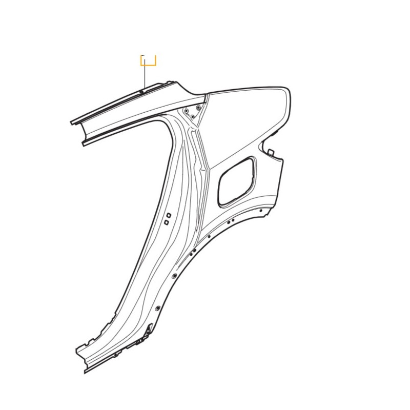 VOLVO C40 błotnik tylny...